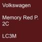 Preview: Volkswagen, Memory Red P. 2C, LC3M.